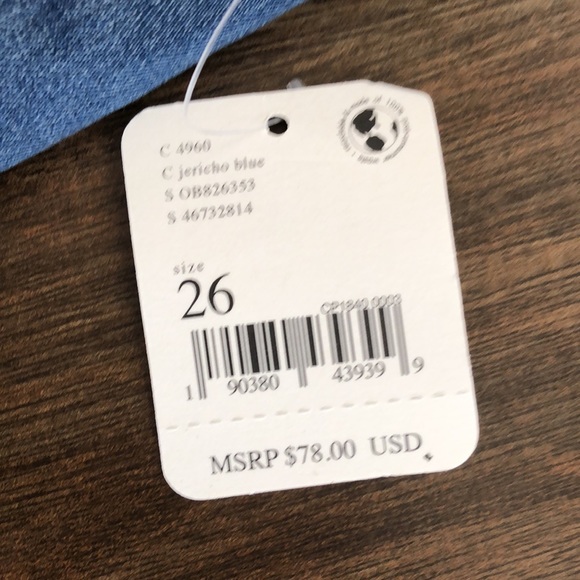 NWT Free People/We The Free Just Float On Flare Jeans in Jericho Blue - Picture 9 of 15